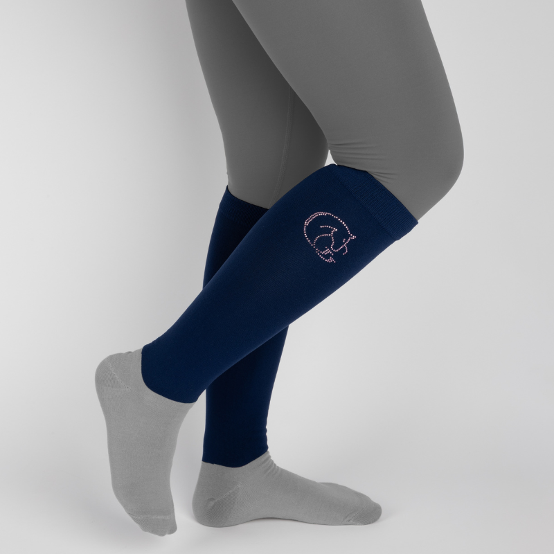 Adults Horse Riding Socks image of our navy blue adult horse riding socks